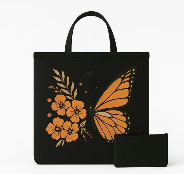Butterfly Tote 2 Pcs - New
