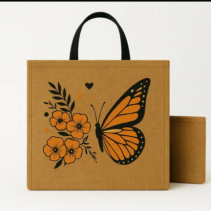 Butterfly Tote 2 Pcs - New